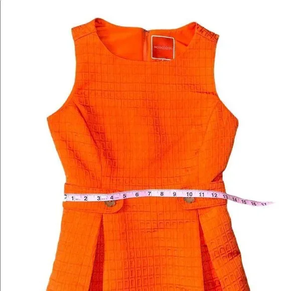 Modcloth So Sixties Textured Dress in Tangerine - Picture 12 of 16